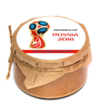 Сувенирный крем-мед к чемпионату мира по футболу